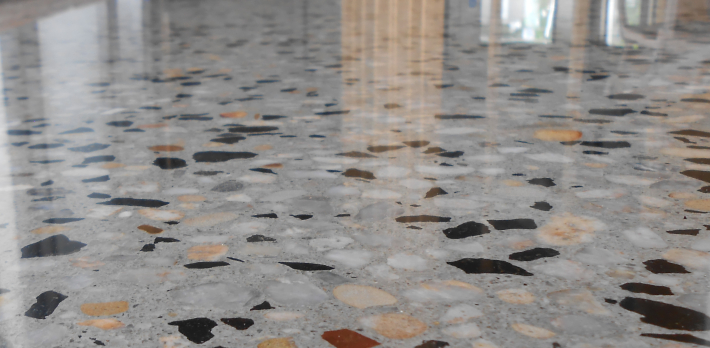 Mechanically Polished Concrete Factory Floor